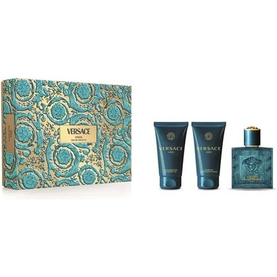 Versace Eros Set - EDP 50 ml + sprchový gel 50 ml + balzám po holení 50 ml Dárková sada