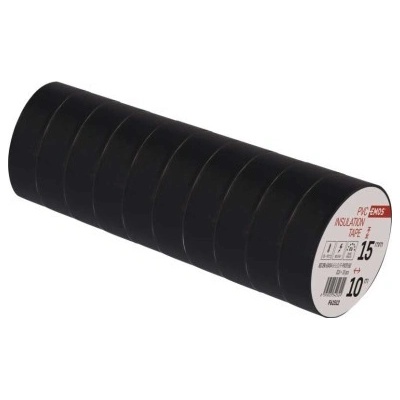 Emos Izolačná páska 15 mm x 10 m čierna 10 ks