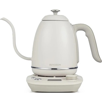 Buydeem Електрическа кана BUYDEEM - Gooseneck Coffee Kettle K821, 1000 W, 0.8 l, Oat White (K821-OW/EU)
