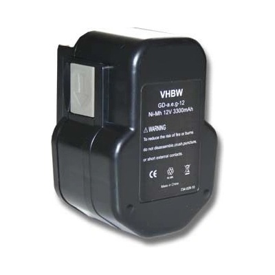 VHBW Батерия за AEG BDSE 12T / BEST 12X / BS2E 12T / SB2E 12 / WBE2E 12, 12 V, 3.3 Ah (800104562)