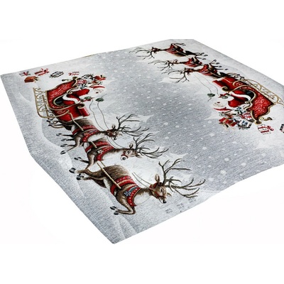 Mondo Vánoční Gobelínový žinylkový ubrus Chenille IT042 90x90cm