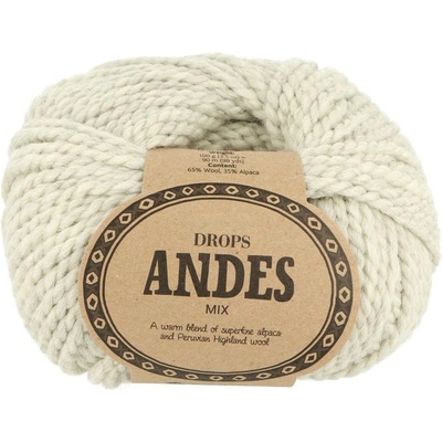 Drops Andes MIX 9020 svetlá sivá