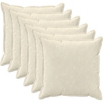 vidaXL Калъфка за възглавница 6 pcs HOUTEN Кремаво 55 x 55 см (920474)