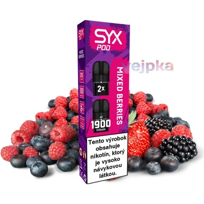 SYX Bar Mixed Berries 20 mg POD 2ks