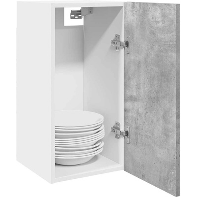 vidaXL Висящ шкаф "Lyon", бетонно сив, 30x31x60 см, инженерно дърво (856100)