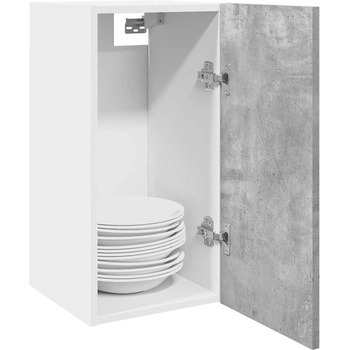 vidaXL Висящ шкаф "Lyon", бетонно сив, 30x31x60 см, инженерно дърво (856100)