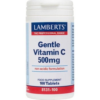 LAMBERTS Хранителна добавка витамин C , Lamberts Gentle Vitamin C 500mg (non acidic), 100 tabs