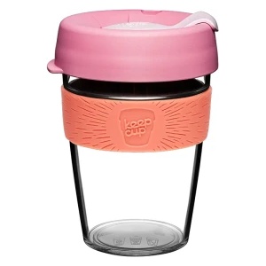 KeepCup Clear - 340, Tangerine (CCTANG12)