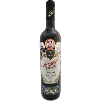 Vinařství Žůrek Merlot pozdní sběr 2023 14,5% 0,75 l (holá láhev)