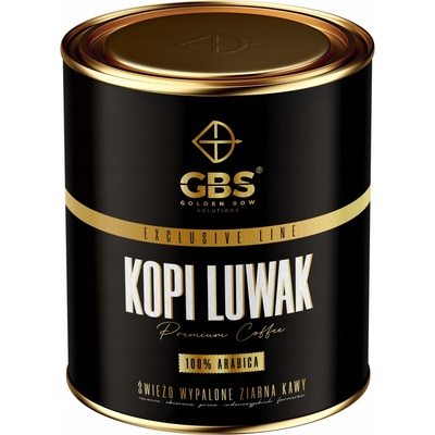 GBS Káva Arabica Golden Bow Solutions Exclusive Kopi Luwak 100 g