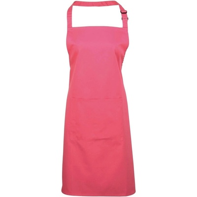 Premier Workwear Keprová pracovní zástěra s kapsou z kolekce Colours Collection červená klasická 72x86cm PW154