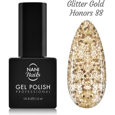 NANI gél lak Glitter Gold Honors 6 ml