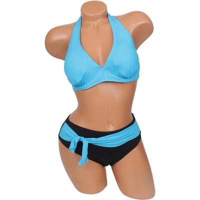 Дамски бански в синьо и черно