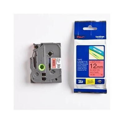 páska BROTHER TZ431 čierne písmo, červená páska Tape (12mm) TZE431