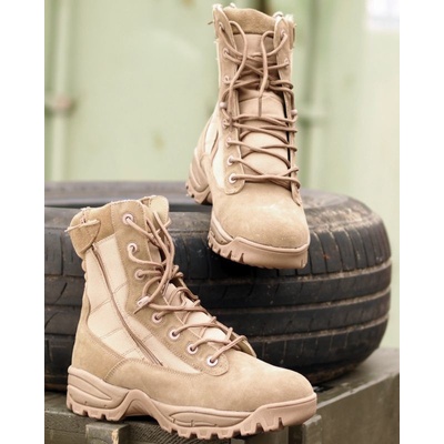 Mil-Tec vysoká ľahká taktická 2-stranný YKK zips coyote