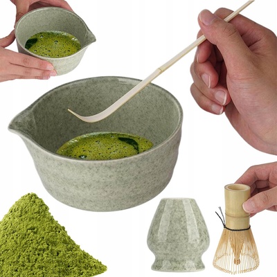 SADA NA MATCHA S BAMBUSOM: MISKA, CHASEN, LYŽIČKA - IDEÁLNY DARČEK
