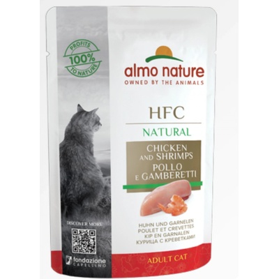 Almo Nature HFC Jelly cat kuracie s krevetami 6 x 55 g