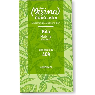 Míšina 40% MATCHA KOTOBUKI bílá se zeleným čajem 50 g