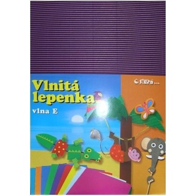 Lepenka E-Welle 260g 34,5x24,5 cm/10l violet rovná