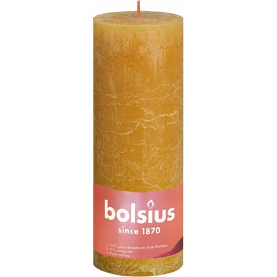 Bolsius Rustic Shine Válec 68x190mm Honeycomb Yellow žlutá