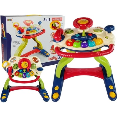 LEAN TOYS Interaktívny stôl s melódiami 3 v 1