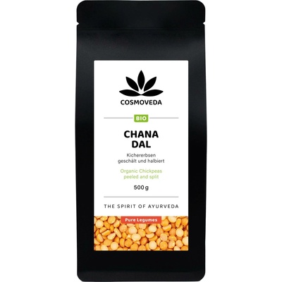 Cosmoveda Chana Dal bio loupaná a půlená cizrna 500 g