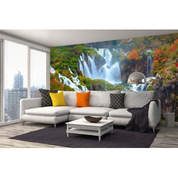 DIMEX ART Самозалепваща се флизелинова фототапета плитвички езера 375 x 250 см