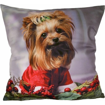 Forbyt Vianočná Yorkshirský teriér 40 x 40 cm
