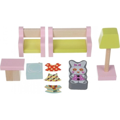 CUBIKA 15030 Obývací pokoj dřevěný nábytek pro panenky