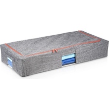 VILDE Látkový pevný box na uskladnenie textilu sivý 95 x 45 x 16 cm 68 l
