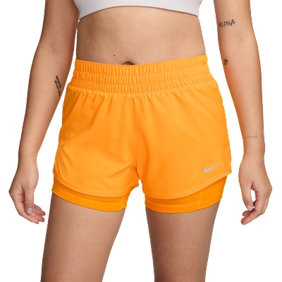 Nike Шорти Nike W NK ONE DF MR 3IN 2N1 SHORT Жълт Velikost XS