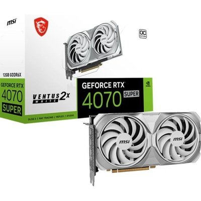MSI GeForce RTX 4070 SUPER VENTUS 2X WHITE OC 12GB GDDR6X 192bit (V513-642R)