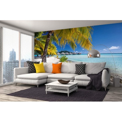 DIMEX ART Самозалепваща се флизелинова фототапета плаж бора бора 375 x 250 см