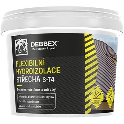 Den Braven Strešný hydroizolačný náter - DenBit S-T4 vedro 5 kg červenohnedá