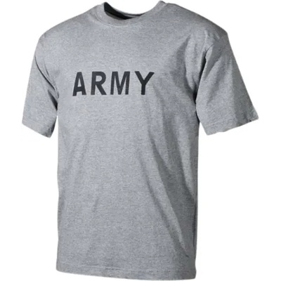 MFH Тениска с надпис Army, сива, 160 г/м2 (00253M)