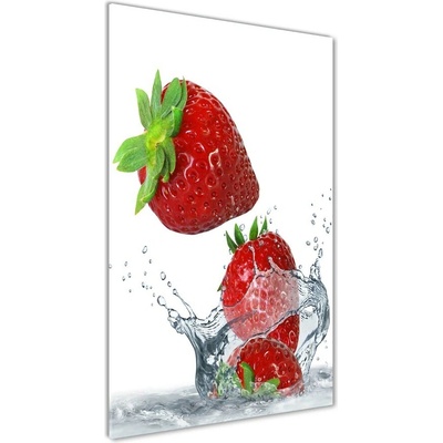 Vertikálny fotoobraz na skle Jahody 50x100 cm