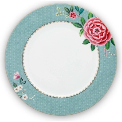 Pip Studio Blushing Birds Talíř 26,5cm modry