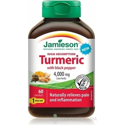 Jamieson Kurkumín s čiernym korením 60 kapsúl