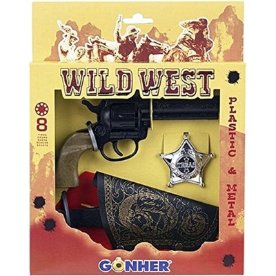 Gonher 202 0 Wild West sada 8 ranový kolt púzdro