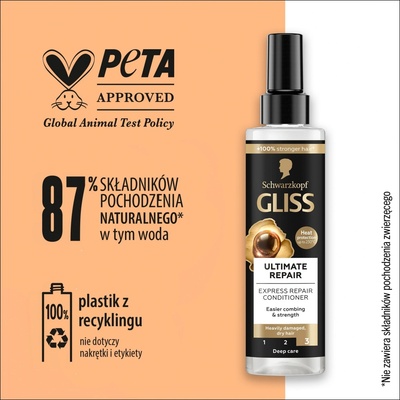 Gliss Kur Ultimate Repair regeneračný bezoplachový balzam vlasy 200 ml