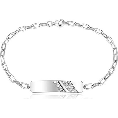 Silverino náramek se zirkony 8588