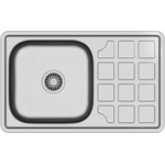 Quadron Вградена мивка от неръждаема стомана Quadron Pop Louis 111 неръждаема стомана 78x48 см (HD111LEN7848) Мивка за вграждане