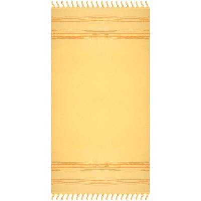 Плажна кърпа Rakla - Никол, 100% памук, жълта, 90 х 170 cm (Rakla 204)