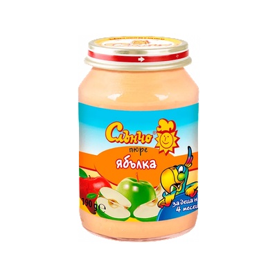 Слънчо пюре ябълка - 190 г
