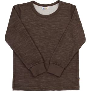 Joha Детски вълнен пуловер Joha Kid's L/S Blouse Merino base layer - Dark Brown - размер 140 (704-6198-0316)