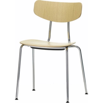 Vitra Moca natural oak seat / chrome base