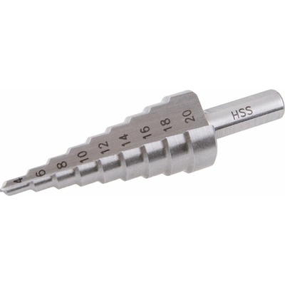 WESTBERG Vrták stupňový HSS 4-20mm 9 stupňov