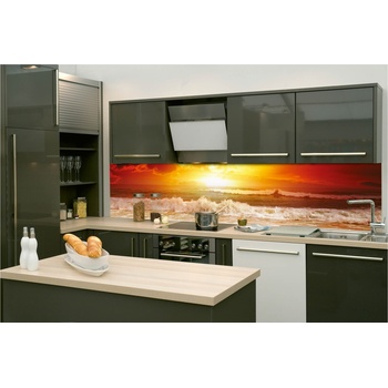 DIMEX ART s. r. o Фототапет за кухня - вълни в залеза 260 x 60 см