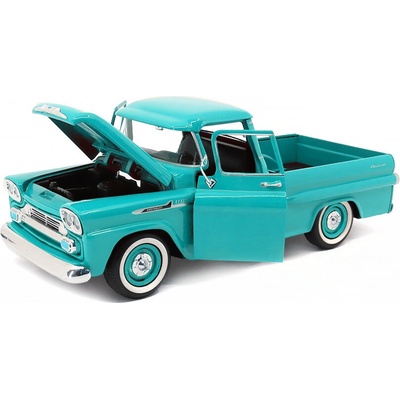 MOTORMAX Motor Max Chevrolet Apache Fleetside PickUp 1958 modrá 1:24