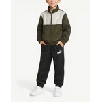 PUMA Woven Colorblock Tracksuit Darrk Olive